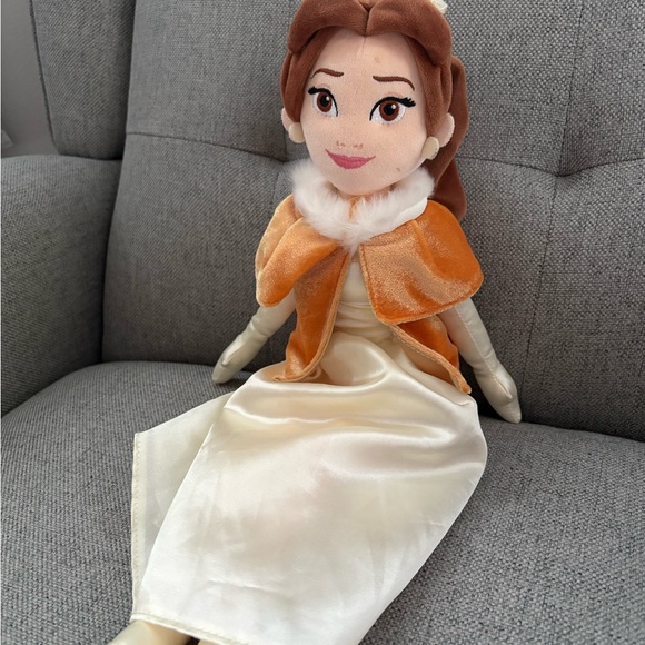 Disney Belle Beauty and Beast Plush Doll Winter Cape - Picture 9 of 9